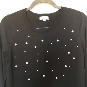 Ann Taylor Loft Black Sweater Sz Med